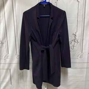 Eileen Fisher Petites Purple attached old money Tie Waist Small Blazer Jacket